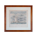 Framed Nautical Print: Valkyrie II & Valiant Racing Yachts (Oct 13, 1893)
