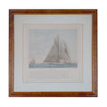 Vintage Framed Maritime Print: 1903 America's Cup - "Reliance"