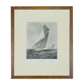 Vintage Framed Maritime Print "Defender" by Carlton T. Chapman (1895)