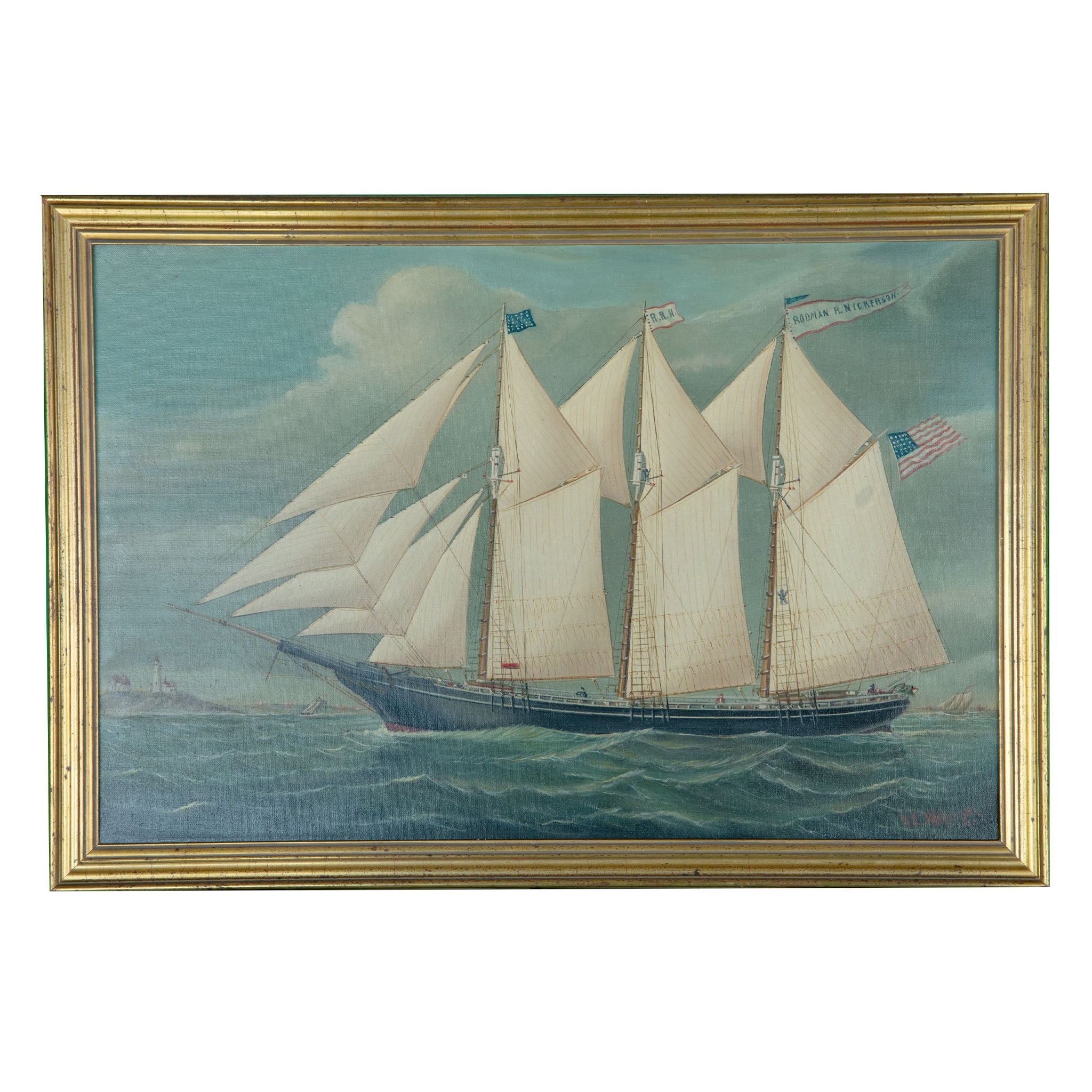 Schooner "Herald" by Reginald Eugene Nickerson (1940)