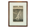 1886 Harper's Weekly Front Page Print - The "Galatea" America's Cup (22x17 Framed)
