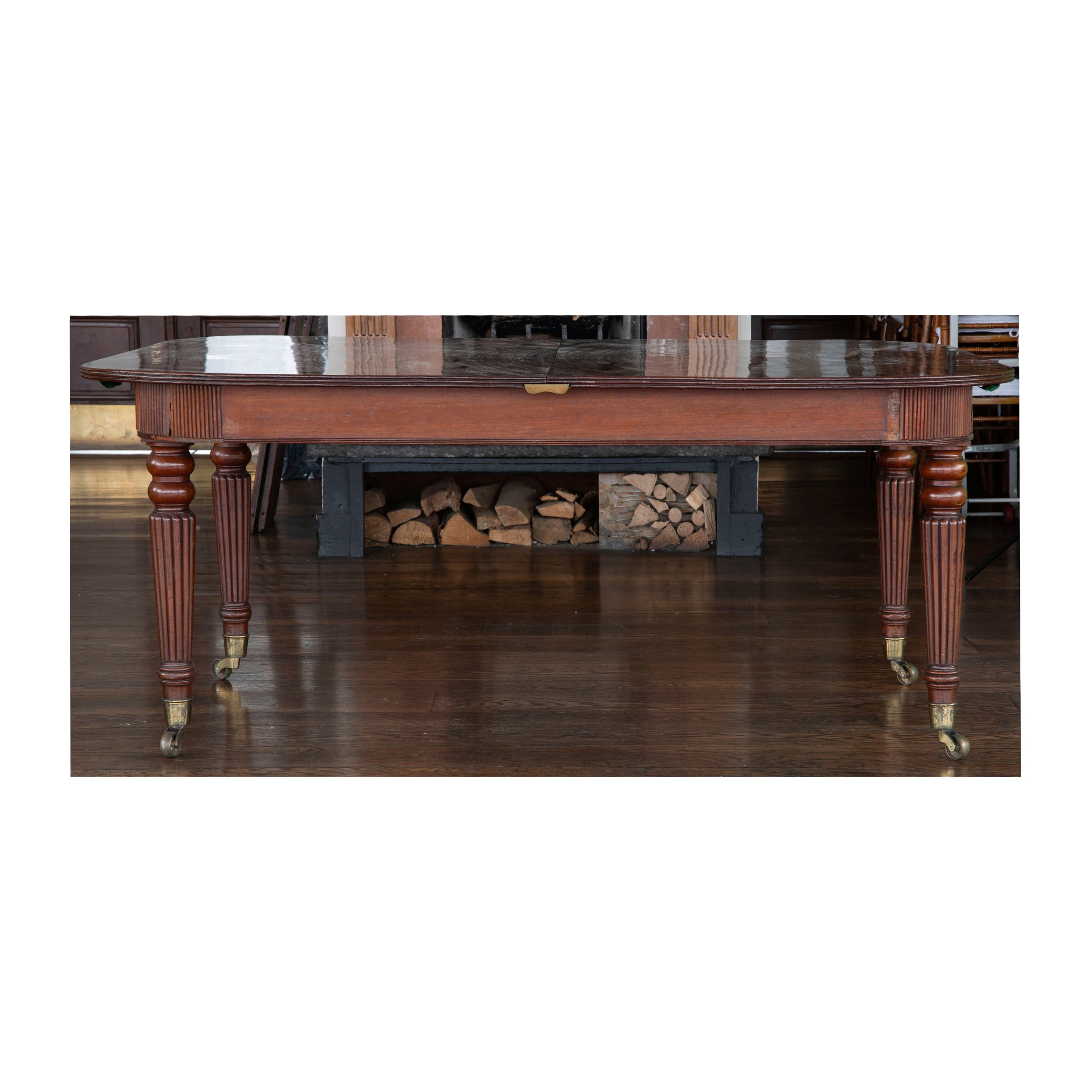 Exquisite 1820 Regency Mahogany Patent Extending Dining Table by John Morton