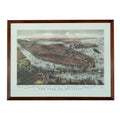 Framed Currier and Ives Print New York and Brooklyn by Parsons andAtwater