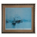 Montague Dawson Pencil-Signed Maritime Lithograph – Custom Framed