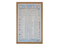 Vintage 1983 Nautical Calligraphy and Illustration