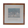 Vintage Framed Maritime Print 1895 America's Cup - Defender