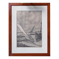 Vintage Harper's Weekly Print: "The Genesta" Bounding The Lightship
