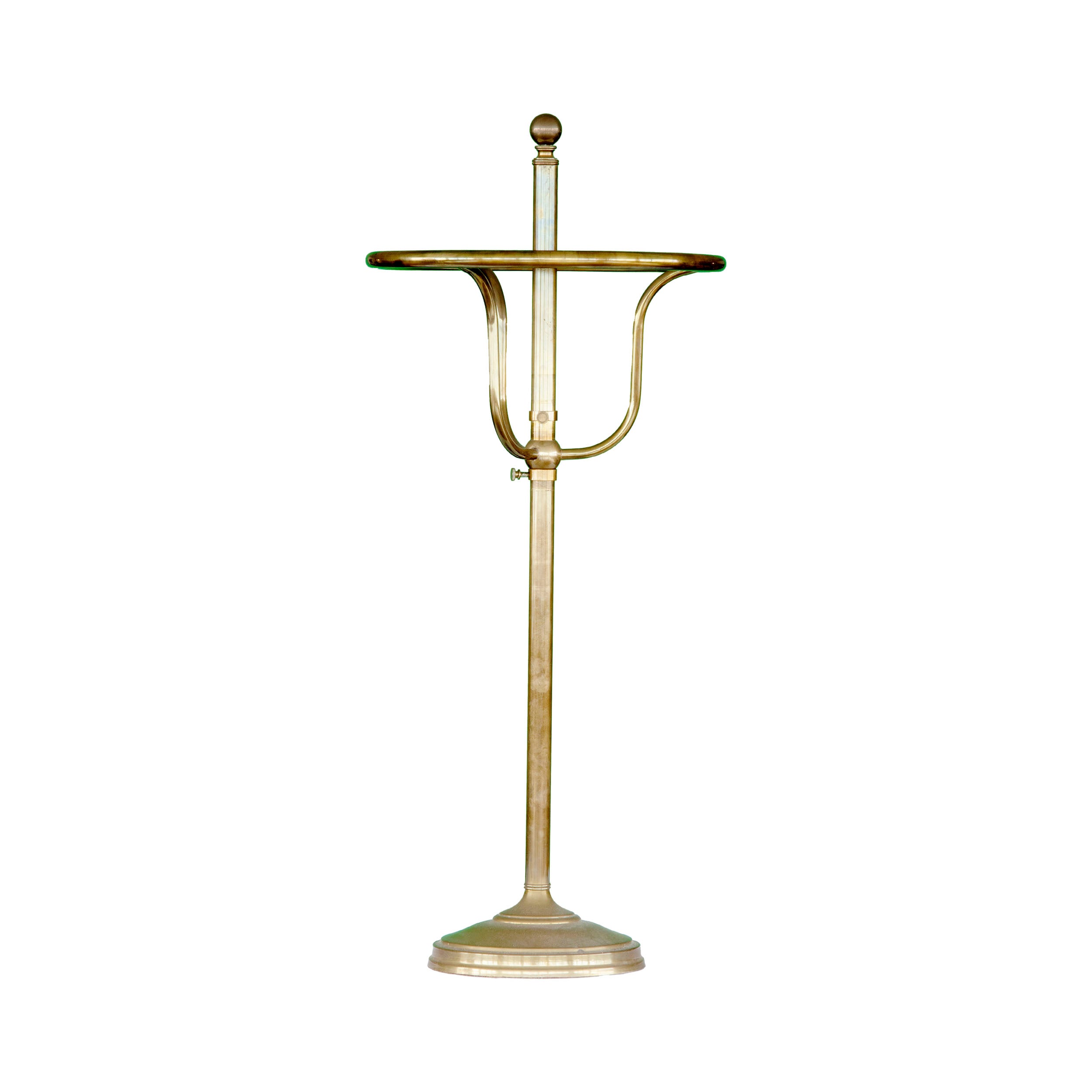 Vintage Adjustable Brass Haberdashery Tie and Accessory Stand