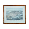Vintage "City of New York" Framed Bird's-Eye View Map