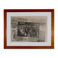 Vintage Framed Harper's Weekly Print - "People @ Harbor" (Page 637)