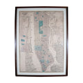 Vintage Framed Print New-York City County, And Vicinity