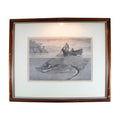 Vintage In the Net Framed Maritime Print