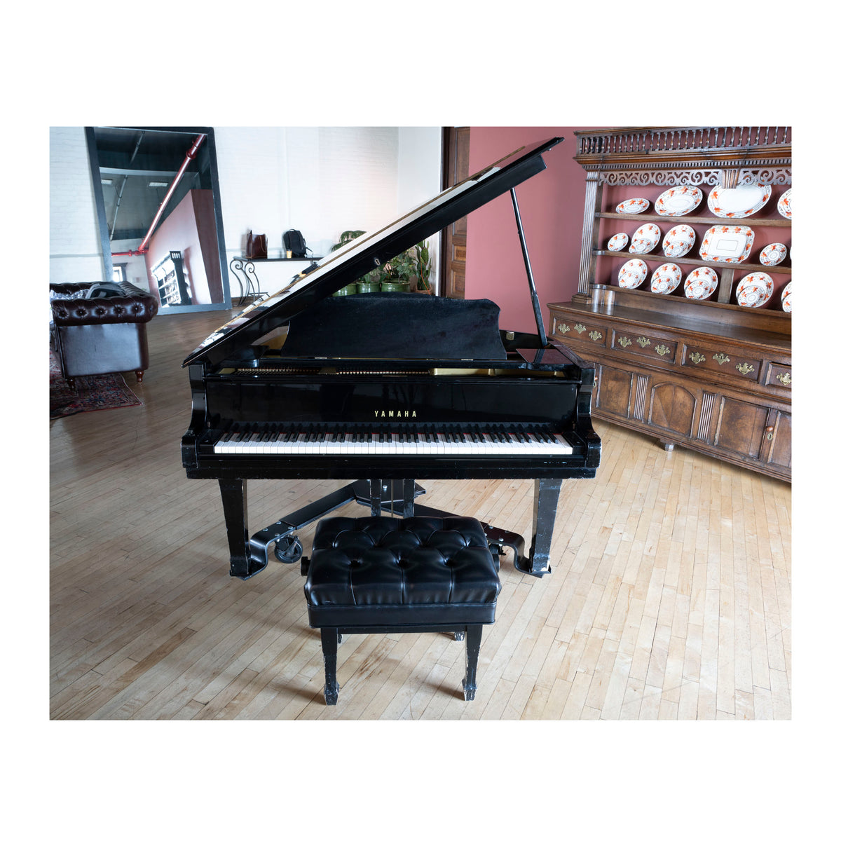 Yamaha C3E Conservatory Grand Piano Circa 1989 Polished Ebony